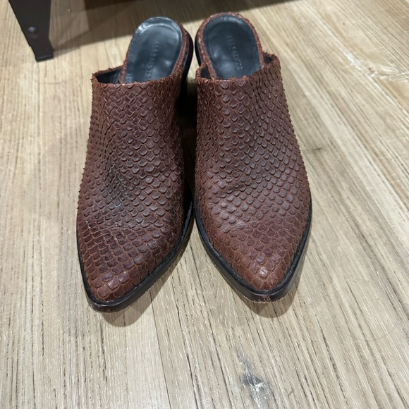 All saints  Jackson leather mules sz 8  good condition - Picture 3 of 10